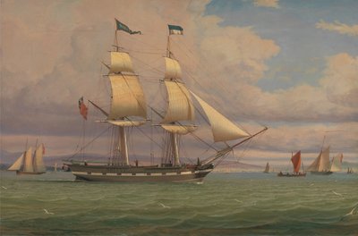 The English Brig Norval before the Wind by William Clark